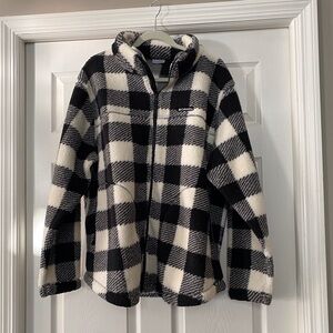 Columbia Black and Gray Fleece Jacket